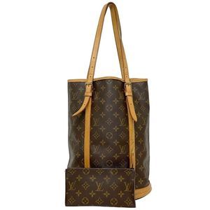 Bucket GM Pouch Brown Monogram Beautiful Tote Bag Vertical Bucket Bag